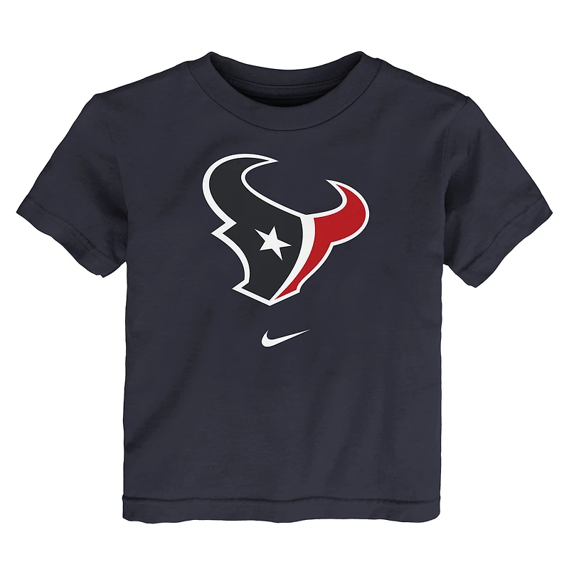 T-shirt de performance Nike Legend à logo principal des Houston Texans, bleu marine, pour tout-petit