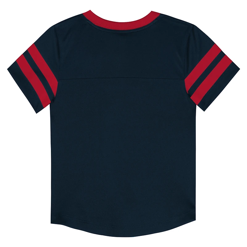 Toddler Outerstuff Navy/Red Houston Texans Red Zone V-Neck T-Shirt & Pants Set