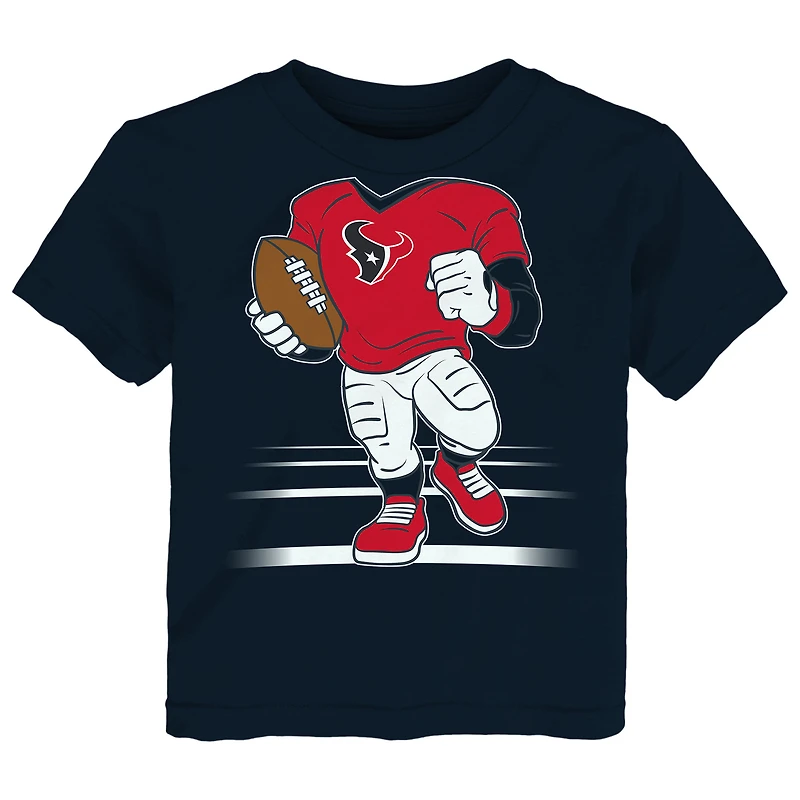 T-shirt Outerstuff bleu marine pour tout-petit, coupe ajustée des Houston Texans