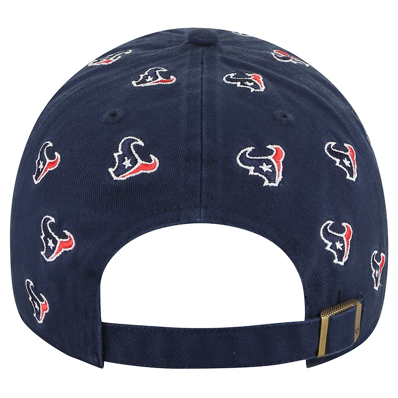 Unisex '47 Navy Houston Texans Confetti Clean Up Adjustable Hat