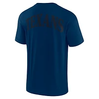 T-shirt unisexe emblématique des Texans de Houston la marque Fanatics Navy