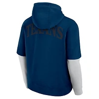 Sweat à capuche unisexe Fanatics Navy Houston Texans Sleek Elements