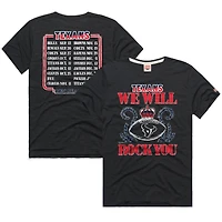 Unisex Homage Charcoal Houston Texans 2026 NFL Schedule Queen Tri-Blend T-Shirt