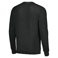 Unisex Homage  Charcoal Houston Texans Color Rush Crest Tri-Blend Pullover Sweatshirt