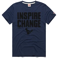 T-shirt unisexe bleu marine Hommage Houston Texans 2024 Inspire Change Tri-Blend