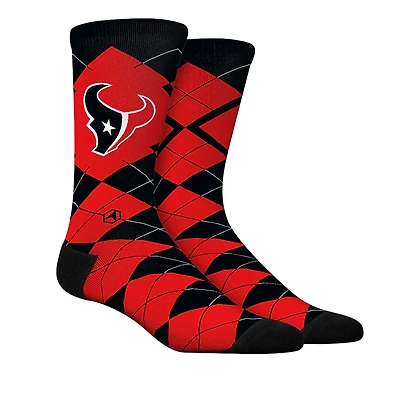 Chaussettes unisexes Rock Em Houston Texans Argyle Knitted Dress Socks