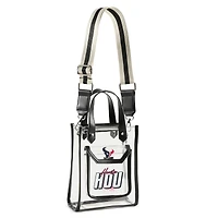 WEAR by Erin Andrews Sac à bandoulière transparent Houston Texans Stadium avec pochette à monnaie