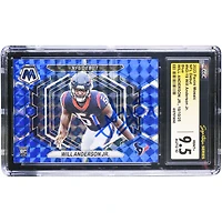 Will Anderson Jr. Houston Texans Autographed 2023 Panini Mosaic NFL Debut Mosaic Blue #ND-19 #/99 CGC Authenticated 9.5/10 Rookie Card
