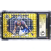 Will Anderson Jr. Houston Texans Autographed 2023 Panini Mosaic NFL Debut Mosaic Gold #ND-19 CGC Authenticated 9.5/10 Rookie Card