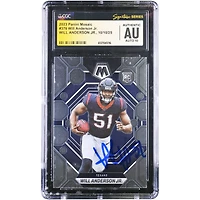 Will Anderson Jr. Houston Texans Autographed 2023 Panini Mosaic #376 CGC Fanatics Witnessed Authenticated Auto 10 Rookie Card