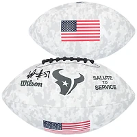 Will Anderson Jr. Houston Texans autographié 2024 Salute To Service Wilson Football