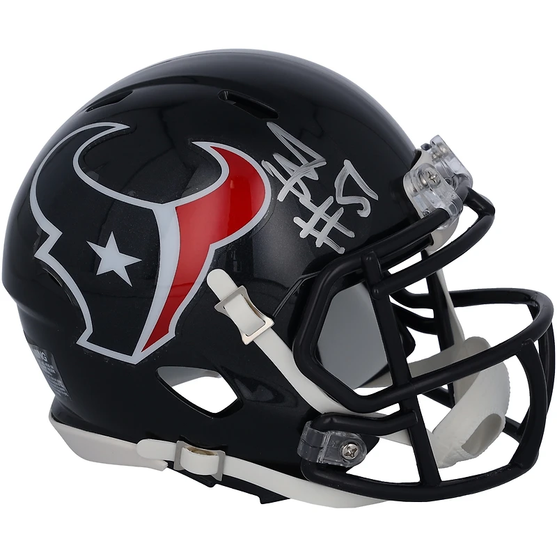 Casque Speed ​​Mini autographié par Will Anderson Jr. des Houston Texans 2024
