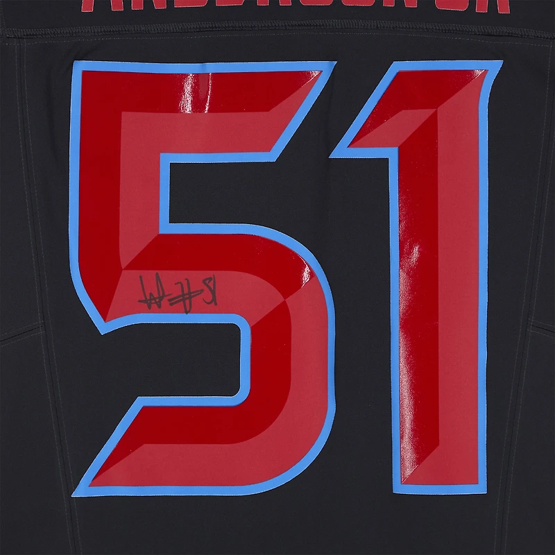 Will Anderson Jr. Houston Texans Autographed Navy Alternate Nike Vapor F.U.S.E. Limited Jersey