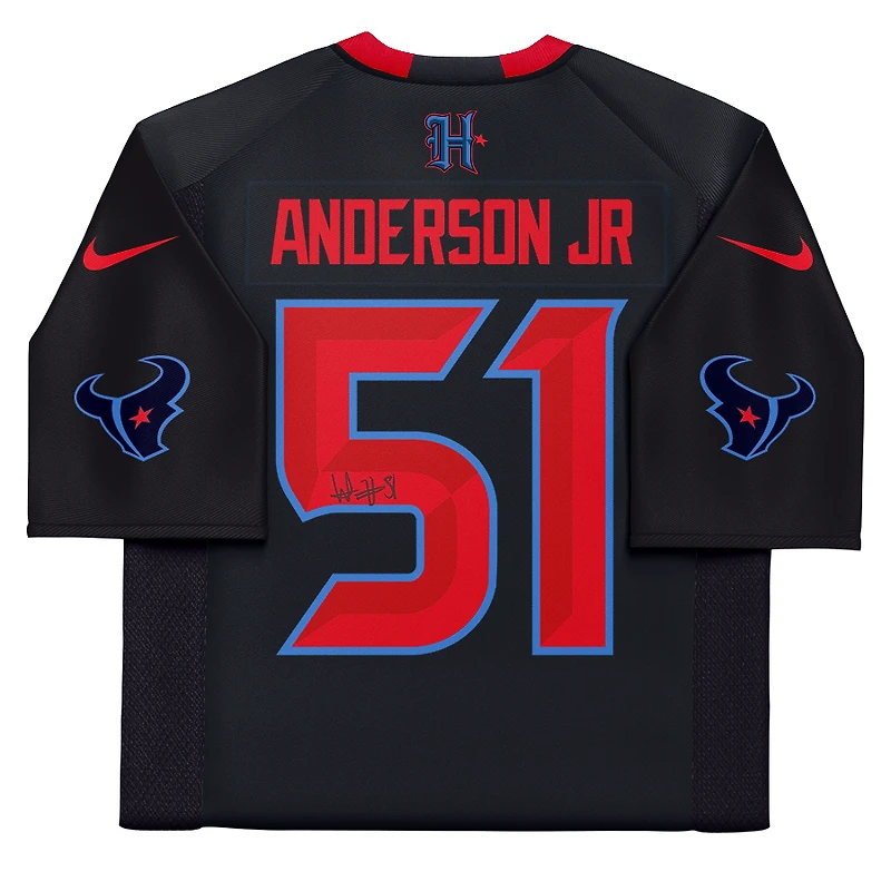 Will Anderson Jr. Houston Texans Autographed Navy Alternate Nike Vapor F.U.S.E. Limited Jersey