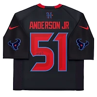 Will Anderson Jr. Houston Texans Autographed Navy Alternate Nike Vapor F.U.S.E. Limited Jersey  