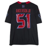 Maillot Nike Alternate Vapor F.U.S.E. bleu marine dédicacé par Will Anderson Jr. des Houston Texans