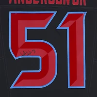 Maillot Nike Alternate Vapor F.U.S.E. bleu marine dédicacé par Will Anderson Jr. des Houston Texans