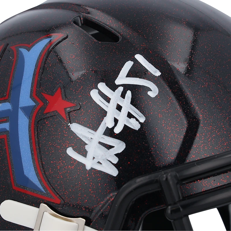 Will Anderson Jr. Houston Texans Autographed Riddell 2024 2nd Alternate Speed Mini Helmet