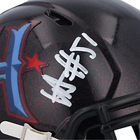 Will Anderson Jr. Houston Texans Autographed Riddell 2024 2nd Alternate Speed Mini Helmet