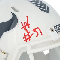 Will Anderson Jr. Houston Texans a autographié le mini-casque Riddell 2024 Salute To Service Speed