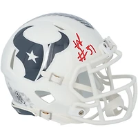 Will Anderson Jr. Houston Texans a autographié le mini-casque Riddell 2024 Salute To Service Speed