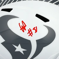 Réplique du casque Riddell 2024 Salute To Service Speed ​​autographié par Will Anderson Jr. des Houston Texans