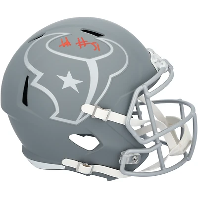 Réplique du casque Riddell Slate Speed ​​2024 dédicacé par Will Anderson Jr. des Houston Texans
