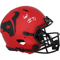 Casque Riddell Rave Speed ​​Authentic autographié par Will Anderson Jr., des Houston Texans