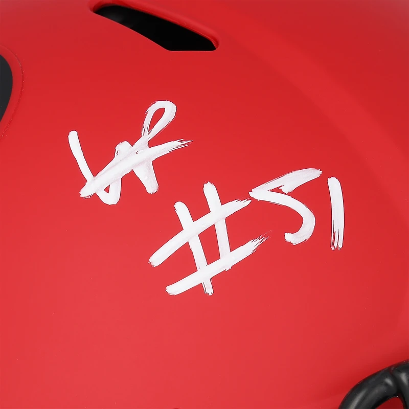 Will Anderson Jr. Houston Texans Autographed Riddell Rave Speed Authentic Helmet