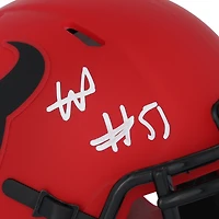 Casque Riddell Rave Speed Mini autographié par Will Anderson Jr. des Houston Texans