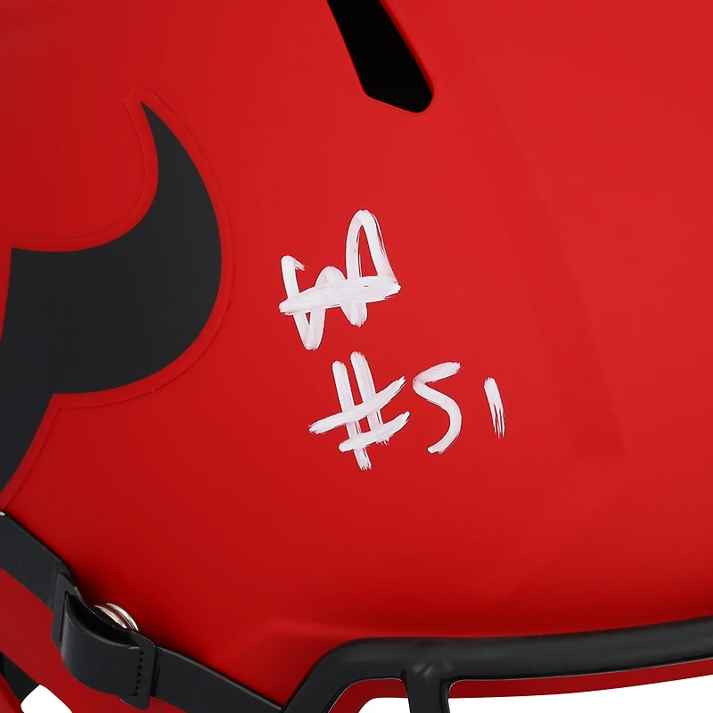 Réplique du casque Riddell Rave Speed autographié par Will Anderson Jr. des Houston Texans