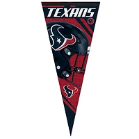 Fanion haut de gamme à rayures 17'' x 40'' Houston Texans de WinCraft