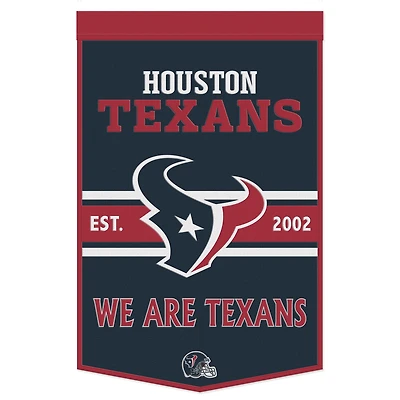 WinCraft Houston Texans Bannière à slogan 24" x 38"