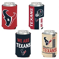Lot de 4 glacières pour canettes WinCraft Houston Texans de 12 oz