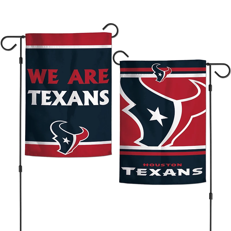 WinCraft Houston Texans drapeau de jardin double face 12'' x 18'' We Are Texans