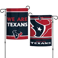 WinCraft Houston Texans drapeau de jardin double face 12'' x 18'' We Are Texans