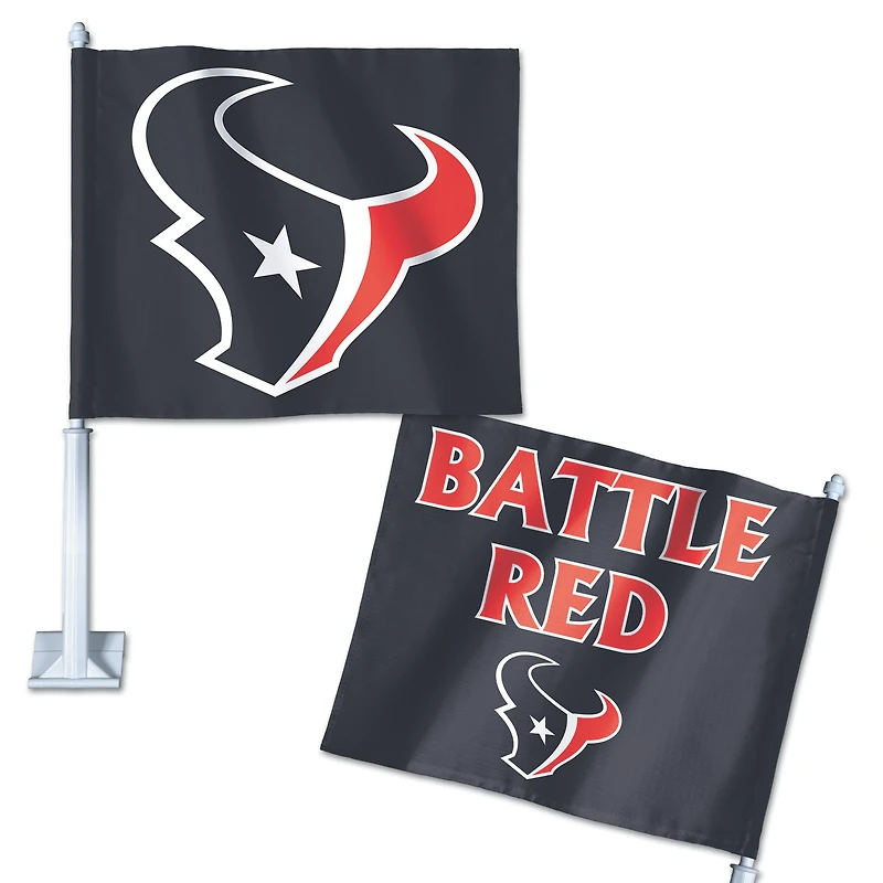 Drapeau de voiture double face WinCraft Houston Texans
