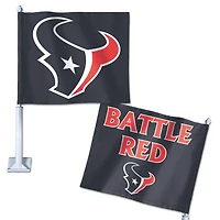 Drapeau de voiture double face WinCraft Houston Texans