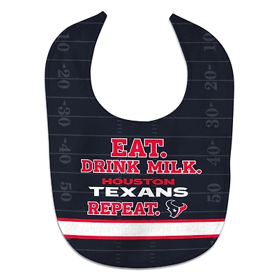 WinCraft Houston Texans Eat Drink Milk All-Pro Baby Bib