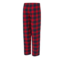 Ensemble pyjama en flanelle bleu marine/rouge Houston Texans Avondale pour femme Concepts Sport