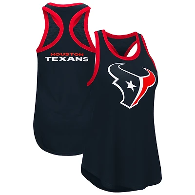 Débardeur dos nageur Tater bleu marine G-III 4Her par Carl Banks pour femme des Houston Texans