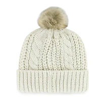 Women's '47  Cream Houston Texans Meeko Cuffed Knit Hat with Pom