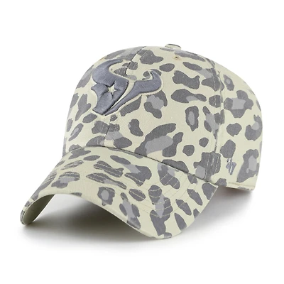 Casquette ajustable Bagheera Clean Up grise pour femme, modèle 1947, des Houston Texans