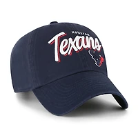 Women's '47  Navy Houston Texans Ariana Clean Up Adjustable Hat