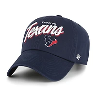 Women's '47  Navy Houston Texans Ariana Clean Up Adjustable Hat