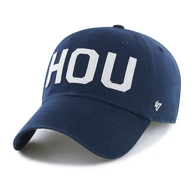 Women's '47 Navy Houston Texans Finely Clean Up Adjustable Hat