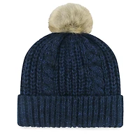 Bonnet tricoté à revers Meeko pour femme '47 Navy Houston Texans avec pompon