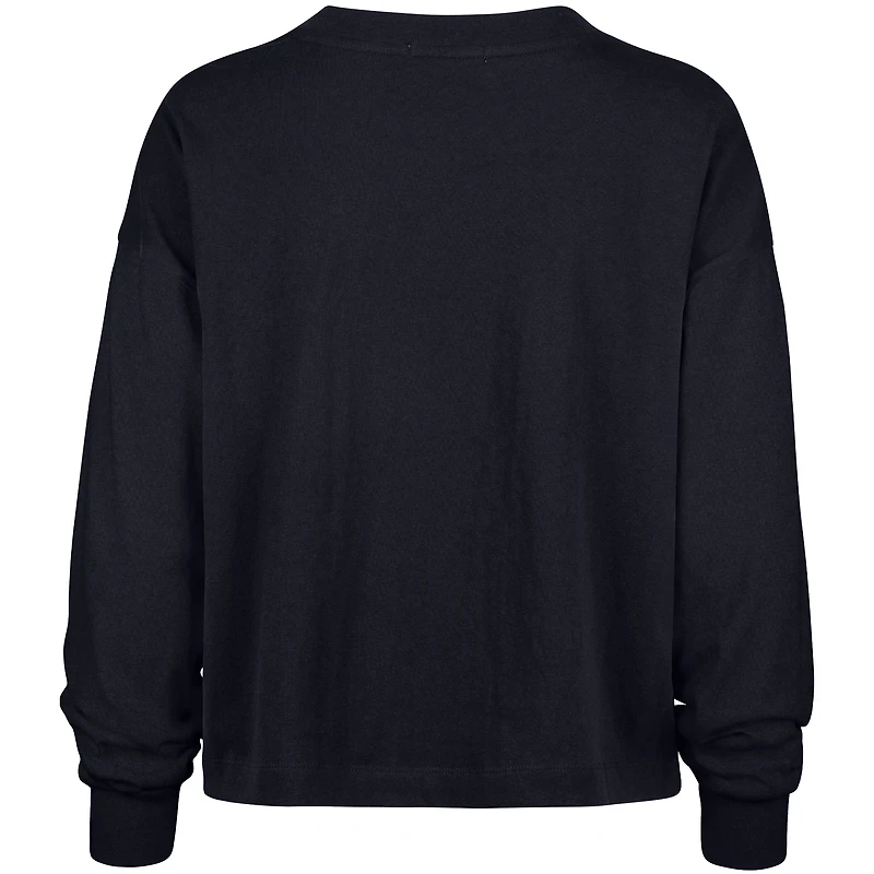 Women's '47 Navy Houston Texans Outreach City Oversized Long Sleeve T-Shirt
