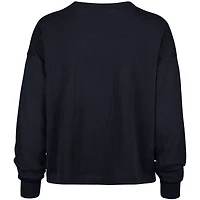 Women's '47 Navy Houston Texans Outreach City Oversized Long Sleeve T-Shirt