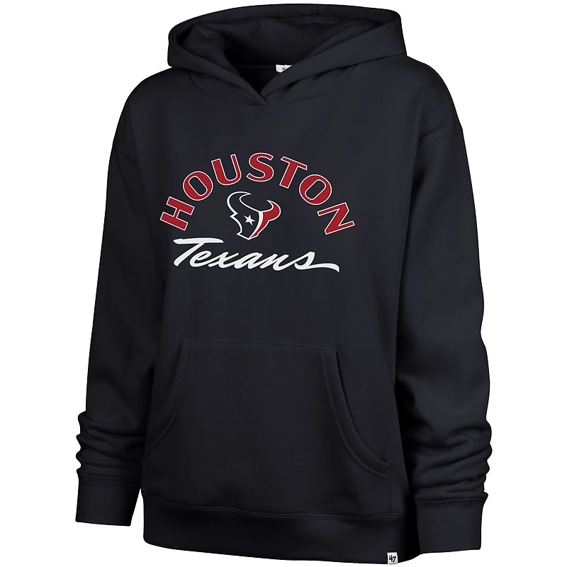 Women's '47 Navy Houston Texans Whirlwind Naomi Pullover Hoodie